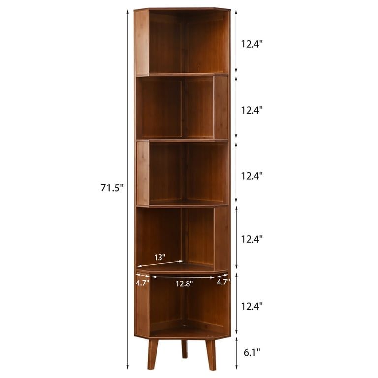 Corner Bookshelf Display - Maison Nude