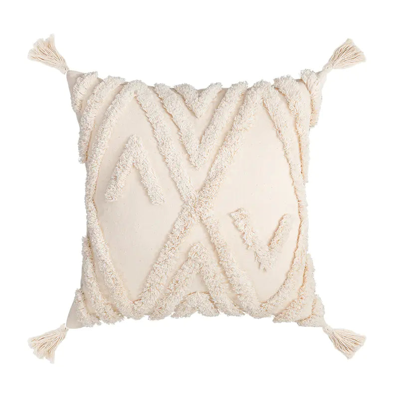 Fringed Decorative Pillowcase for Sofa - Maison Nude