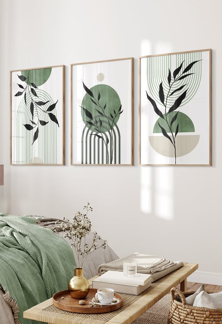 Boho Wall Art Set of 3 - Maison Nude