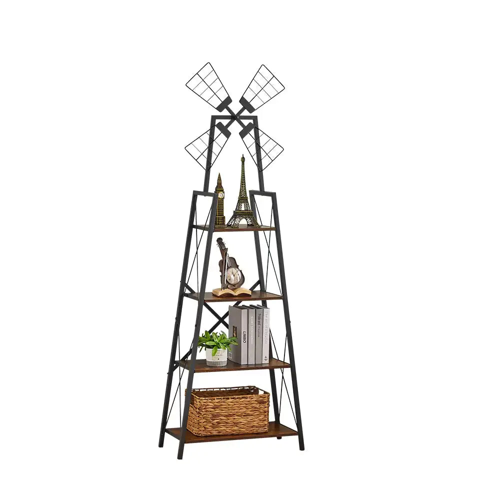 4-Tier Bookshelf With Windmill - Maison Nude