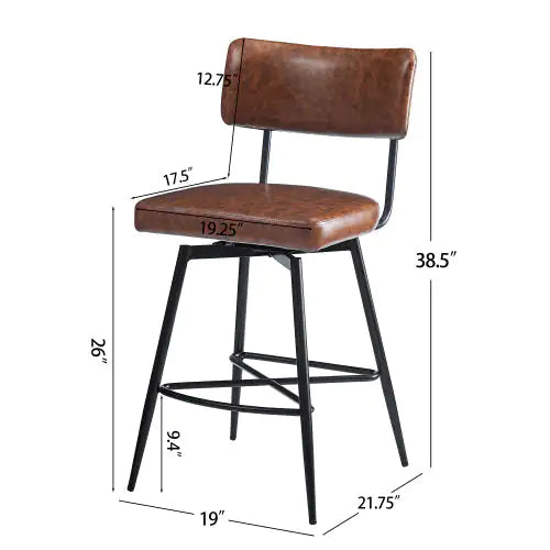 Retro Bar Stool 2-piece Set - Maison Nude