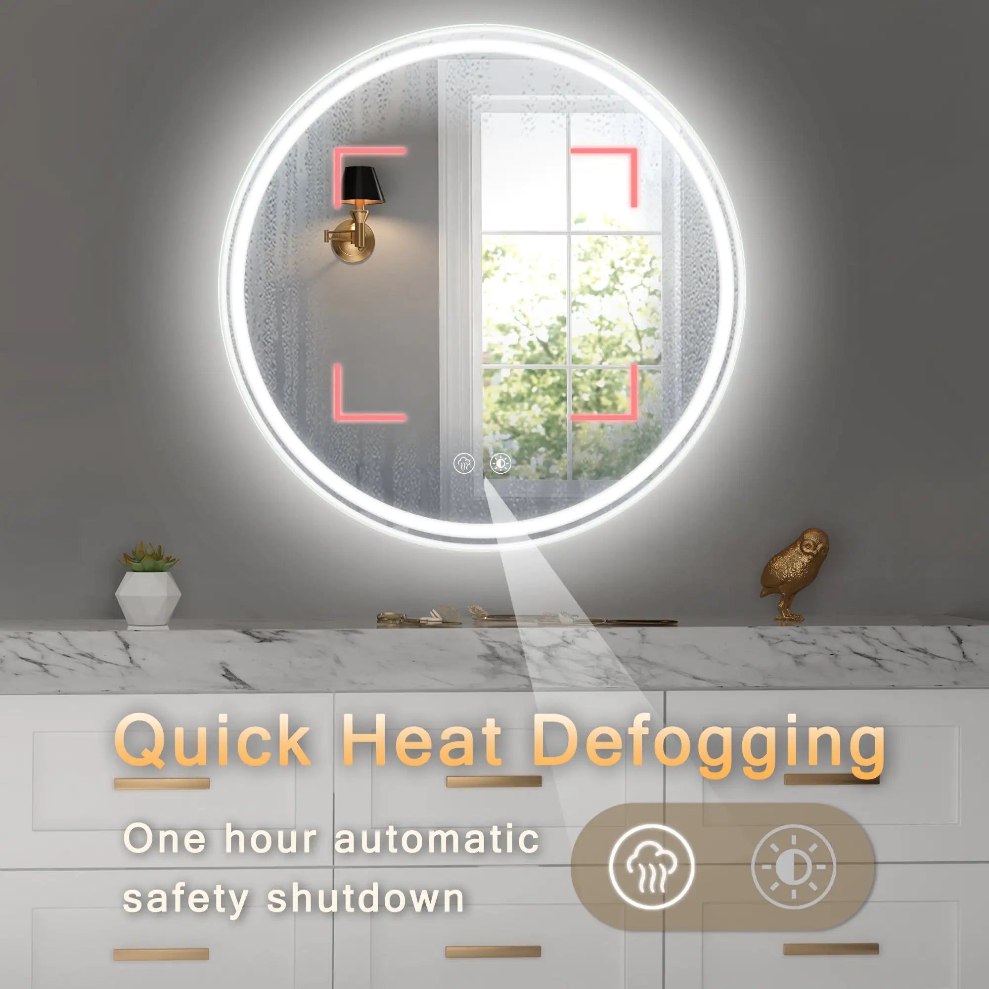 LED Bathroom Mirror -Wall Mounted
