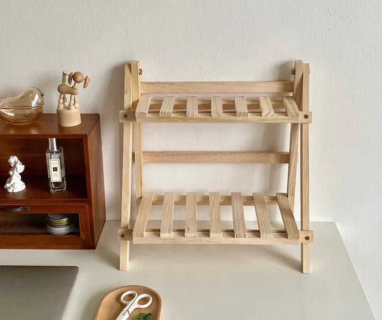 Minimalist Wood Storage Rack - Maison Nude