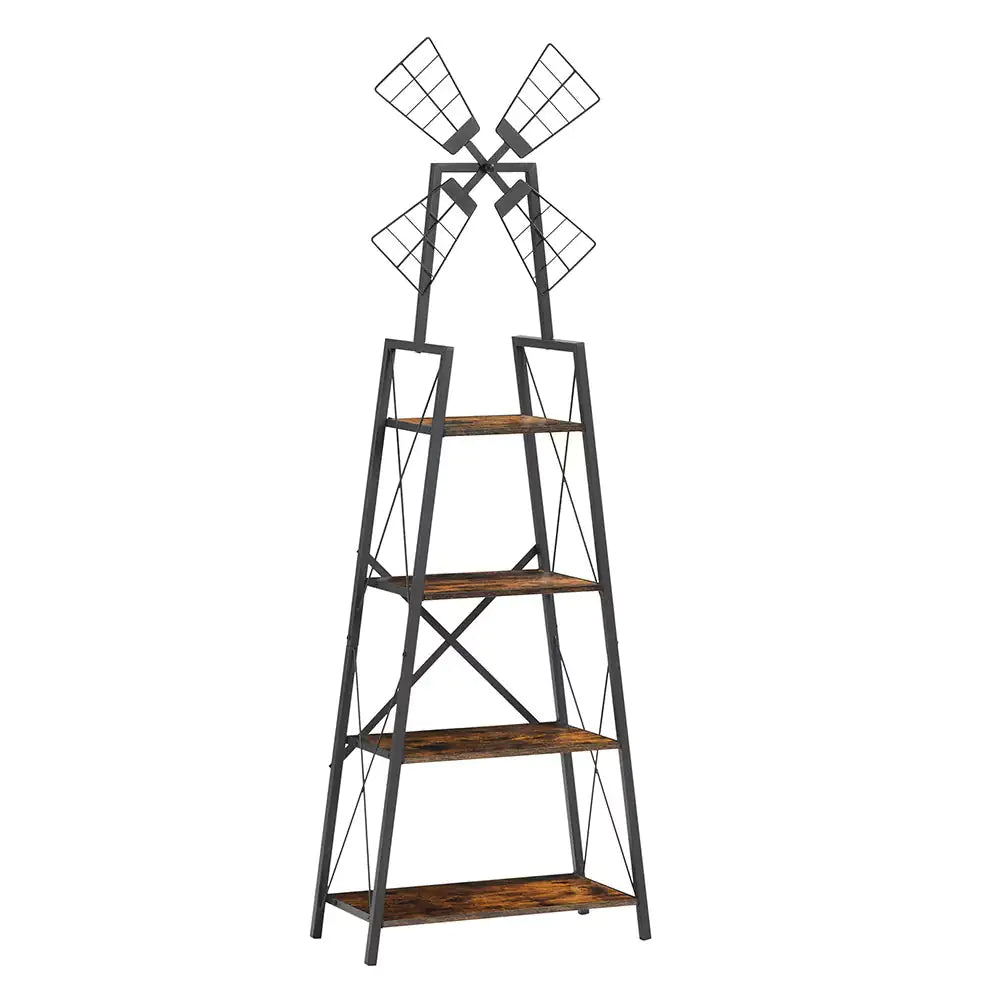 4-Tier Bookshelf With Windmill - Maison Nude