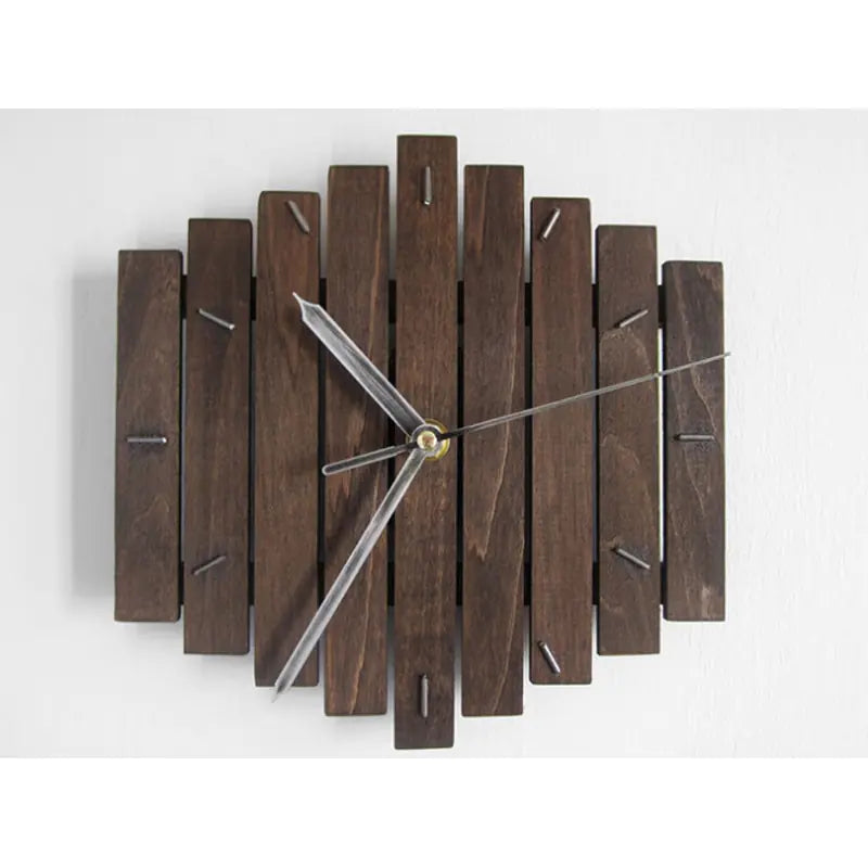 Rustic European Wooden Wall Clock - Maison Nude