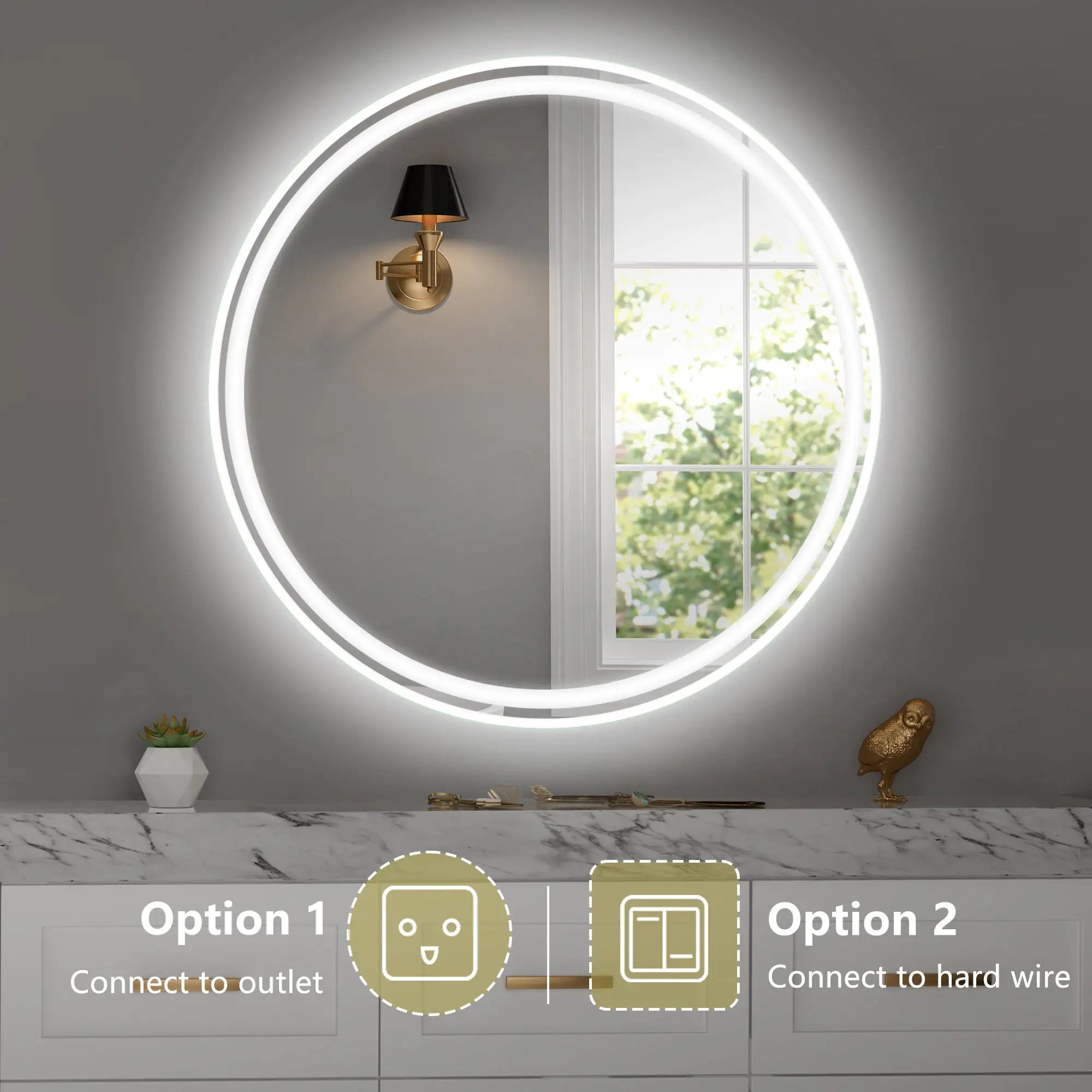 LED Bathroom Mirror -Wall Mounted