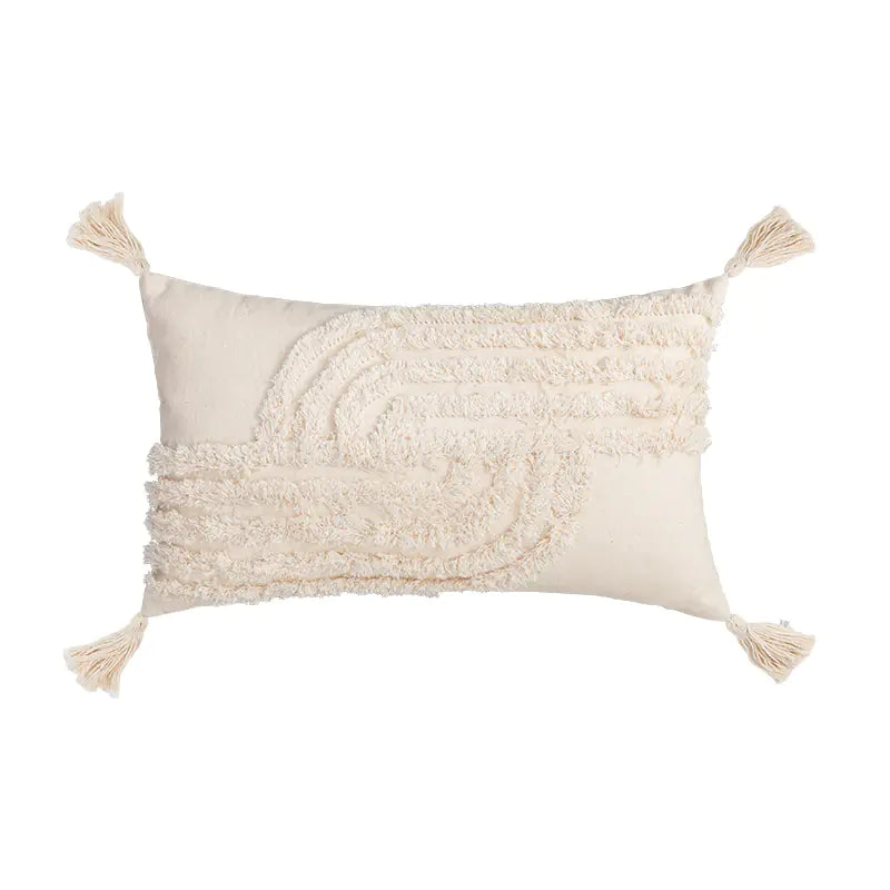 Fringed Decorative Pillowcase for Sofa - Maison Nude