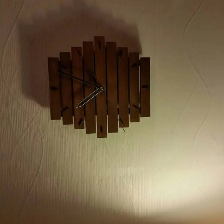 Rustic European Wooden Wall Clock - Maison Nude